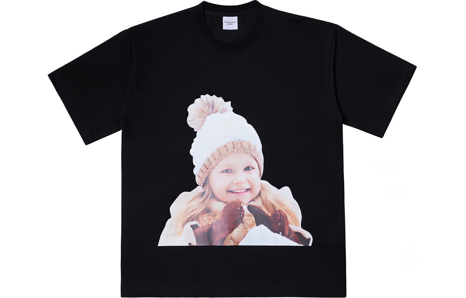Acmé De La Vie ACME de la Vie ADLV Black Unisex Tee with Doll Face Girl Print ADLV-21SS-SSBKBF-BBN