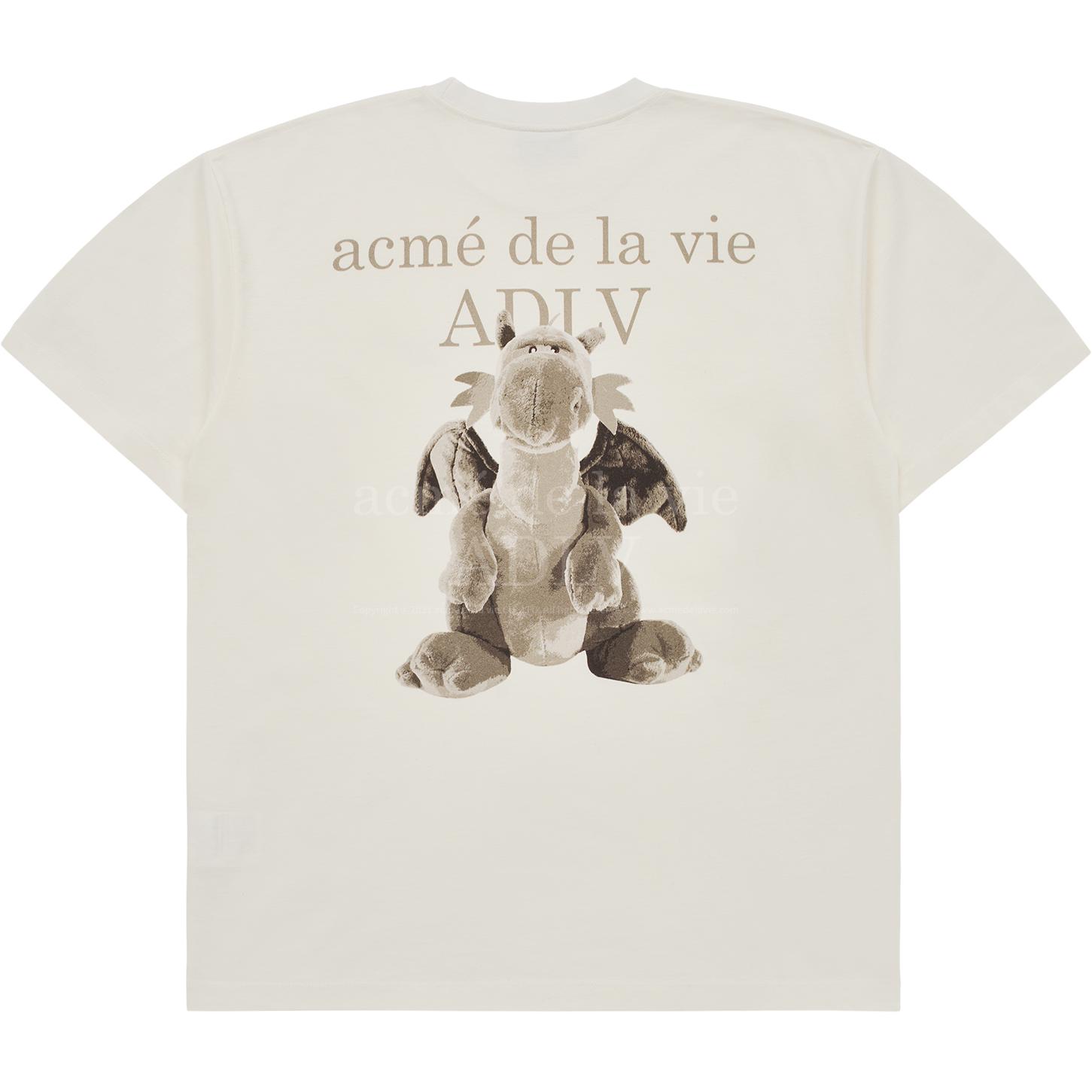 Acmé De La Vie acme de la vie ADLV Dragon Art Unisex Oatmeal Crewneck T-Shirt ADLV-24SS-SSAFDG-CRM
