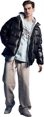 Acmé De La Vie ADLV Jaket Puffer Logo Print Zip-Up Unisex Hitam FW22. ADLV-22FW-OTLOSD-BLK Purchase Acmé De La Vie ADLV Jaket Puffer Logo Print Zip-Up Unisex Hitam FW22. ADLV-22FW-OTLOSD-BLK