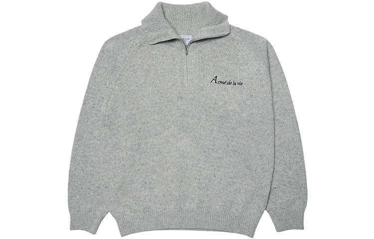 Order Acmé De La Vie ADLV Sweater Wol Half-Zip Unisex - Abu-abu. ADLV-21FW-KNLEWH-GRY