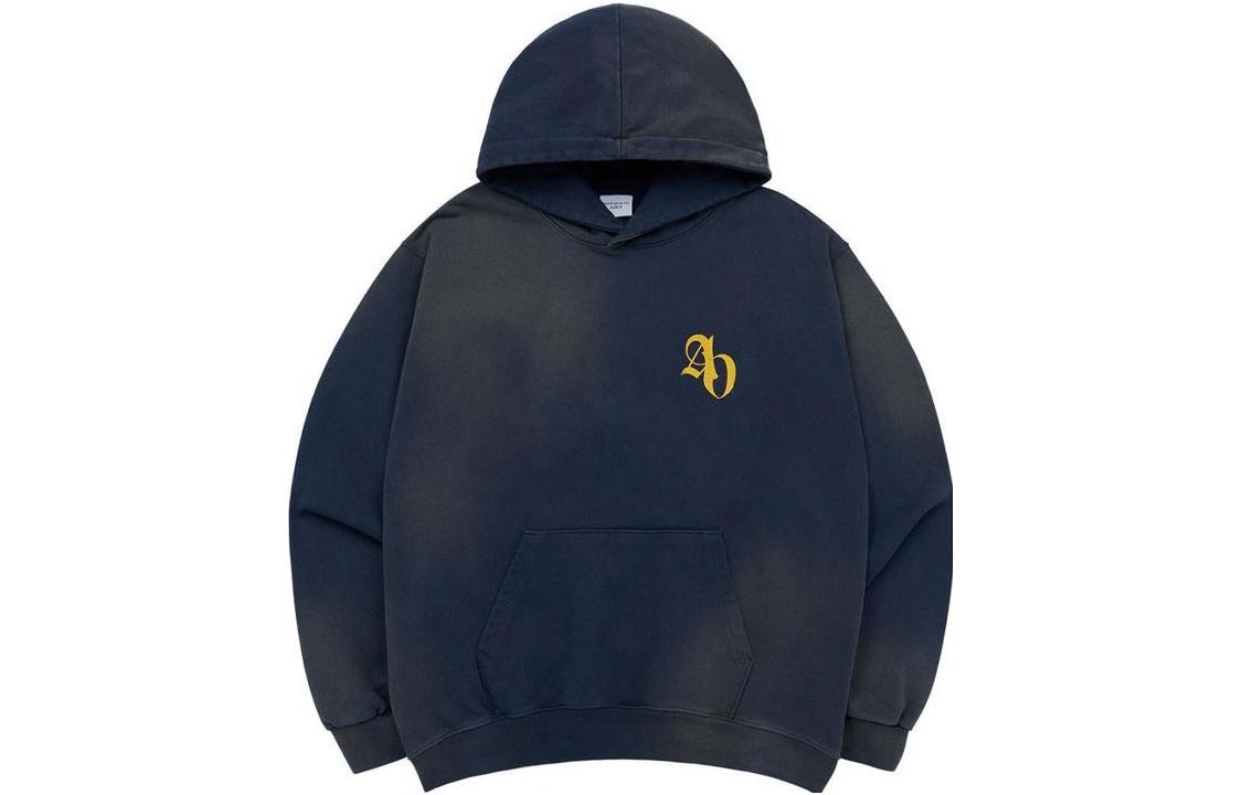 acmé de la vie ACME de la vie ADLV Letter Logo Hoodie Unisex Pullover Navy Blue ADLV-23FW-HDLSYP-NVY