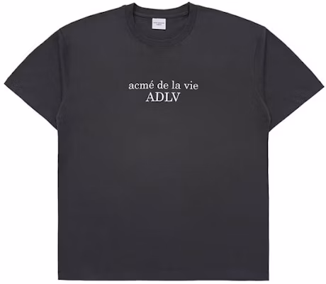 Acmé De La Vie acme de la vie ADLV Letter Print Unisex Black Short-Sleeve Crewneck T-Shirt ADLV-24SS-SSCSBR-CHA Buy Acmé De La Vie acme de la vie ADLV Letter Print Unisex Black Short-Sleeve Crewneck T-Shirt ADLV-24SS-SSCSBR-CHA