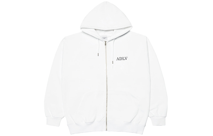acmé de la vie ACME de la Vie ADLV Logo Lettering Zip-Up Hoodie Unisex White ADLV-21FW-ZULHFQ-WHT