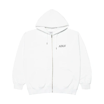 acmé de la vie ACME de la Vie ADLV Logo Lettering Zip-Up Hoodie Unisex White ADLV-21FW-ZULHFQ-WHT