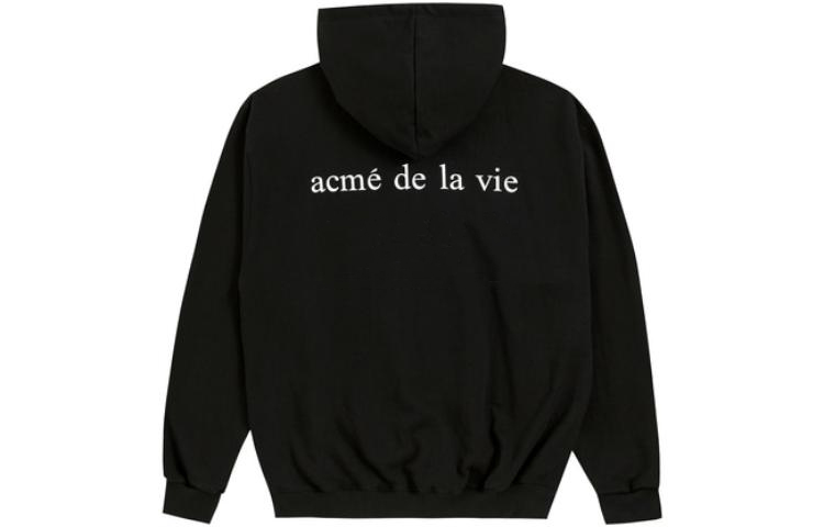 Lookbook acmé de la vie ADLV Hoodie Logo Print Oversized Unisex Hitam ADLV-18FW-HDBKBF-DN2