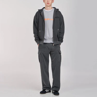 아크메드라비 ADLV 유니섹스 그레이 풀집 후드티 셔츠 드로스트링 포함 ADLV-23SS-ZPLMDP-CHA Purchase 아크메드라비 ADLV 유니섹스 그레이 풀집 후드티 셔츠 드로스트링 포함 ADLV-23SS-ZPLMDP-CHA