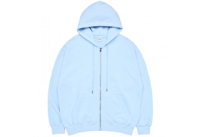 Order acmé de la vie ADLV Hoodie Unisex Warna Polos dengan Resleting Depan ADLV-23SS-ZPLBSN-SBL