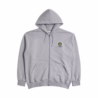 acmé de la vie ACME de la Vie ADLV SMILEY Smiley Biker Hoodie Unisex - Grey ADLV-22FW-ZUSMBW-MEL