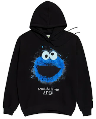 acmé de la vie x 芝麻街餅乾怪獸聯名黑色連帽上衣-Unisex ADLV-19FW-HDBKSS-BBC Buy acmé de la vie x 芝麻街餅乾怪獸聯名黑色連帽上衣-Unisex ADLV-19FW-HDBKSS-BBC