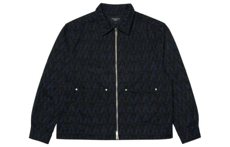acmé de la vie ADLV All-Over Logo Black Jacket Unisex ADLV-22SS-JKLMPT-BLK