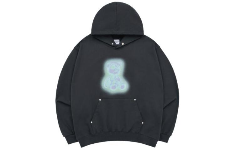 acmé de la vie ADLV Animal Graphic Hoodie Unisex Carbon Gray Long Sleeve ADLV-23FW-HDAGRB-CHA