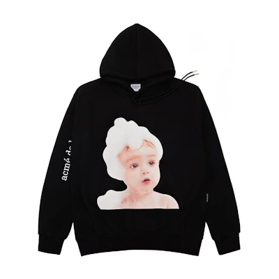 acmé de la vie ADLV Baby Face Graphic Pullover Sweatshirt Unisex Black ADLV-21SS-HDBKBF-BBL