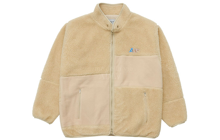 acmé de la vie/ADLV Beige Unisex Casual Fleece Jacket ADLV-21FW-JKFMSW-BEG