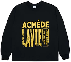 acmé de la vie ADLV Big Logo Vintage Crewneck Sweatshirt Unisex Black ADLV-21FW-SWLVTF-BLK acmé de la vie ADLV Big Logo Vintage Crewneck Sweatshirt Unisex Black ADLV-21FW-SWLVTF-BLK