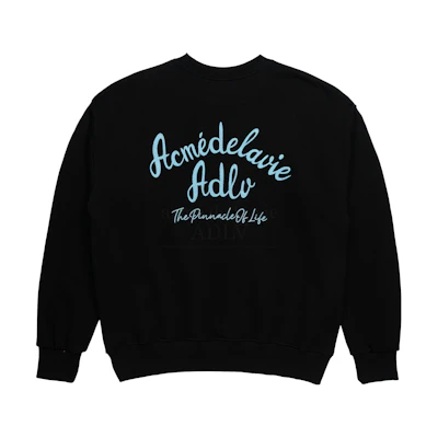 acmé de la vie ADLV Black Printed Logo Long Sleeve Sweatshirt Unisex ADLV-22SS-SWLSCE-BLK