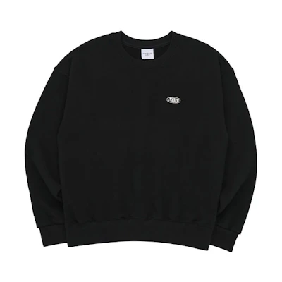 acmé de la vie ADLV Black Pullover Sweatshirt with Logo Print for Men ADLV-23SS-SWBACW-BLK