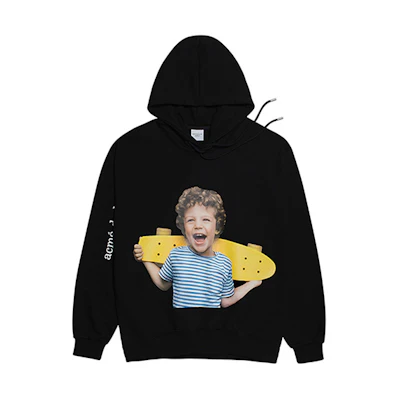 acmé de la vie/ADLV Black Skateboard Boy Graphic Hoodie Unisex ADLV-20FW-HDBKBF-SKB