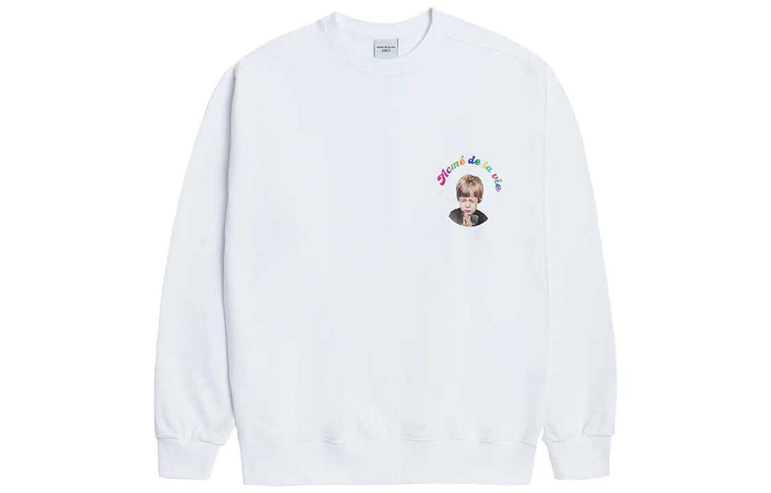 acmé de la vie ADLV Blessing Boy Crewneck Oversized Sweatshirt Unisex White ADLV-20SS-SWWHBF-MPR