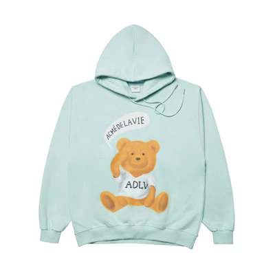 acmé de la vie/ADLV Bubble Speech Teddy Bear Hoodie Unisex ADLV-21FW-HDASBT-MNT