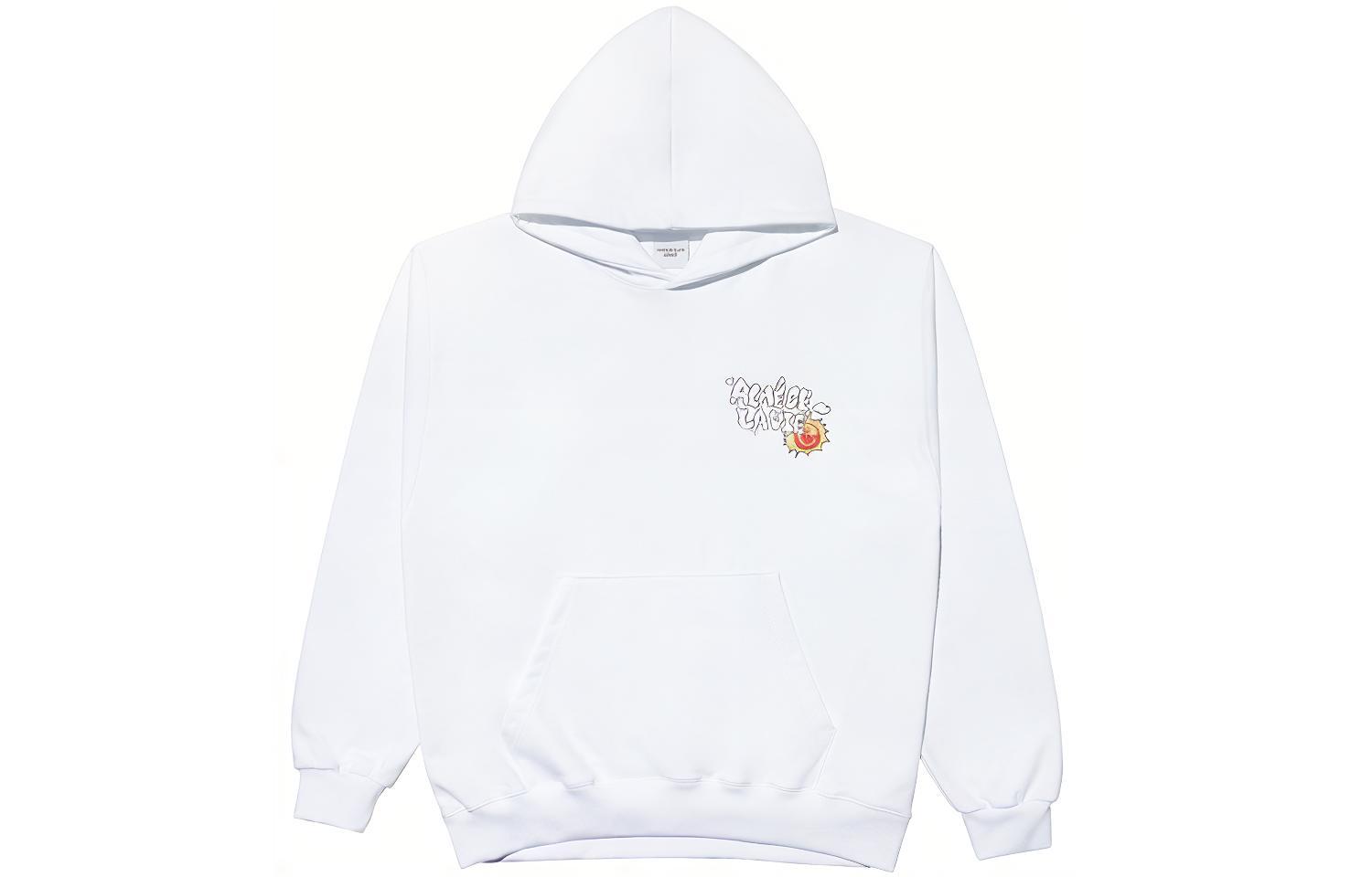 acmé de la vie/ADLV Cartoon Alphabet Mushroom Hoodie White (Unisex) ADLV-21PW-HDAMRV-WHT
