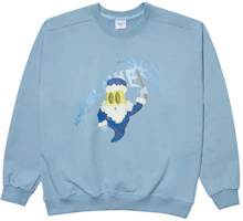 acmé de la vie ADLV Cartoon Wizard Print Oversized Sweatshirt Blue Unisex Gift ADLV-21FW-SWAWZD-IBL acmé de la vie ADLV Cartoon Wizard Print Oversized Sweatshirt Blue Unisex Gift ADLV-21FW-SWAWZD-IBL