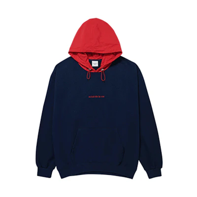 acmé de la vie/ADLV Colorblock Hoodie Navy Unisex ADLV-19FW-HDLGEF-NNR