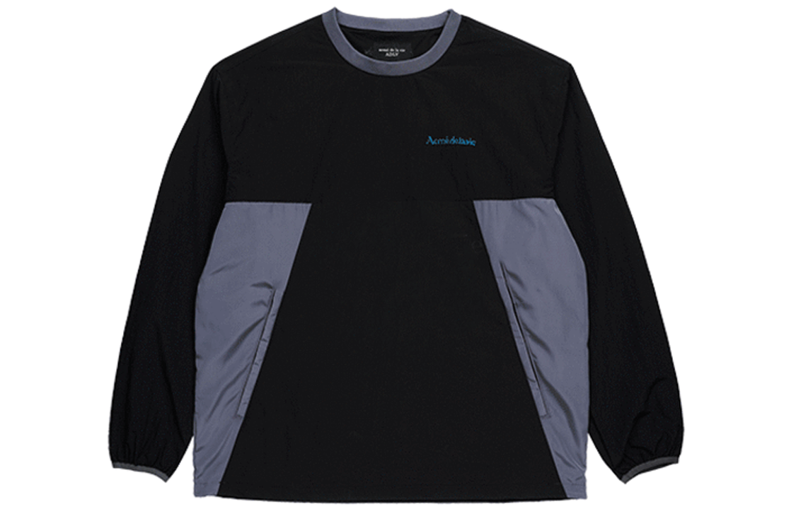 acmé de la vie ADLV Colorblock Hoodie Unisex Black ADLV-22SS-LSCTWS-BLK