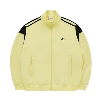 acmé de la vie/ADLV Colorblock Logo Print Zip Jacket Yellow Unisex Loose Fit ADLV-24SS-JKSYTK-LYW