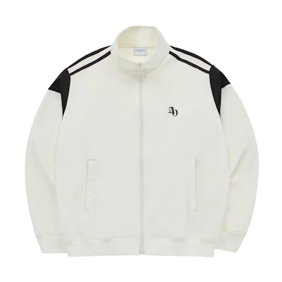 acmé de la vie/ADLV Colorblock Logo Zip-Up Jacket White Unisex ADLV-24SS-JKSYTK-CRM