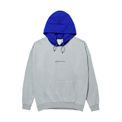 acmé de la vie/ADLV Colorblock Pocket Hoodie Unisex Grey ADLV-19FW-HDLGEF-GNB