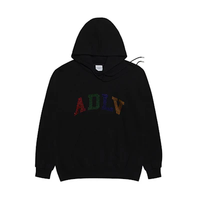 acmé de la vie ADLV Crystal Logo Hoodie Unisex - Black ADLV-20FW-HDLGC4-BLK