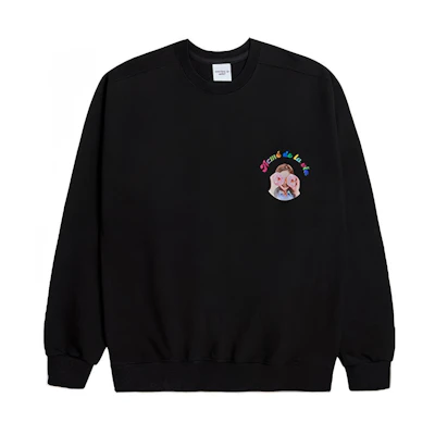 acmé de la vie ADLV Donut Girl Unisex Hoodie Black ADLV-20SS-SWBKBF-MD3