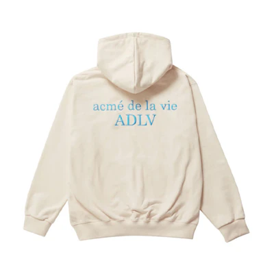 acmé de la vie ADLV Embroidered Logo Ivory Sweatshirt Unisex ADLV-20FW-HDLGBE-IVY