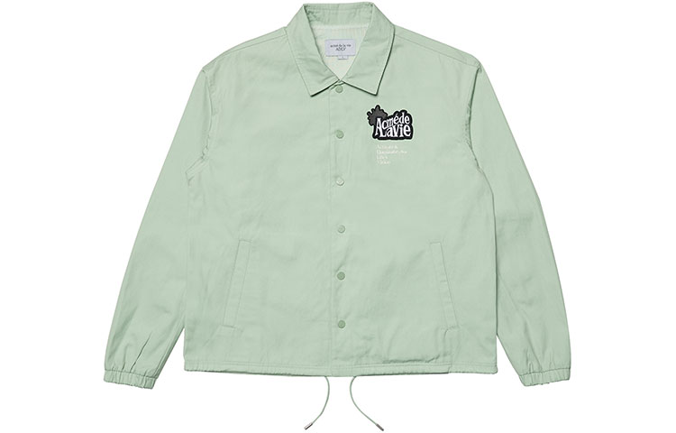 acmé de la vie ADLV Embroidered Print Coach Jacket Mint Unisex ADLV-22SS-JKEWCC-MNT