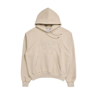 acmé de la vie/ADLV Embroidered Relief Design Hoodie Unisex Light Beige ADLV-22FW-HDBLCY-BEG