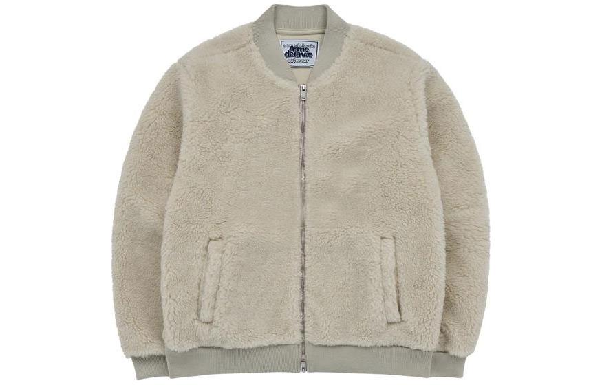 acmé de la vie ADLV Fleece Zipper Jacket Beige Unisex ADLV-23FW-JKFLBB-BEG