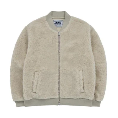 acmé de la vie ADLV Fleece Zipper Jacket Beige Unisex ADLV-23FW-JKFLBB-BEG