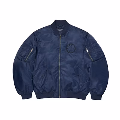 acmé de la vie ADLV FW21 Navy Blue Oversized Flight Jacket Unisex ADLV-21FW-OTMAVW-NVY