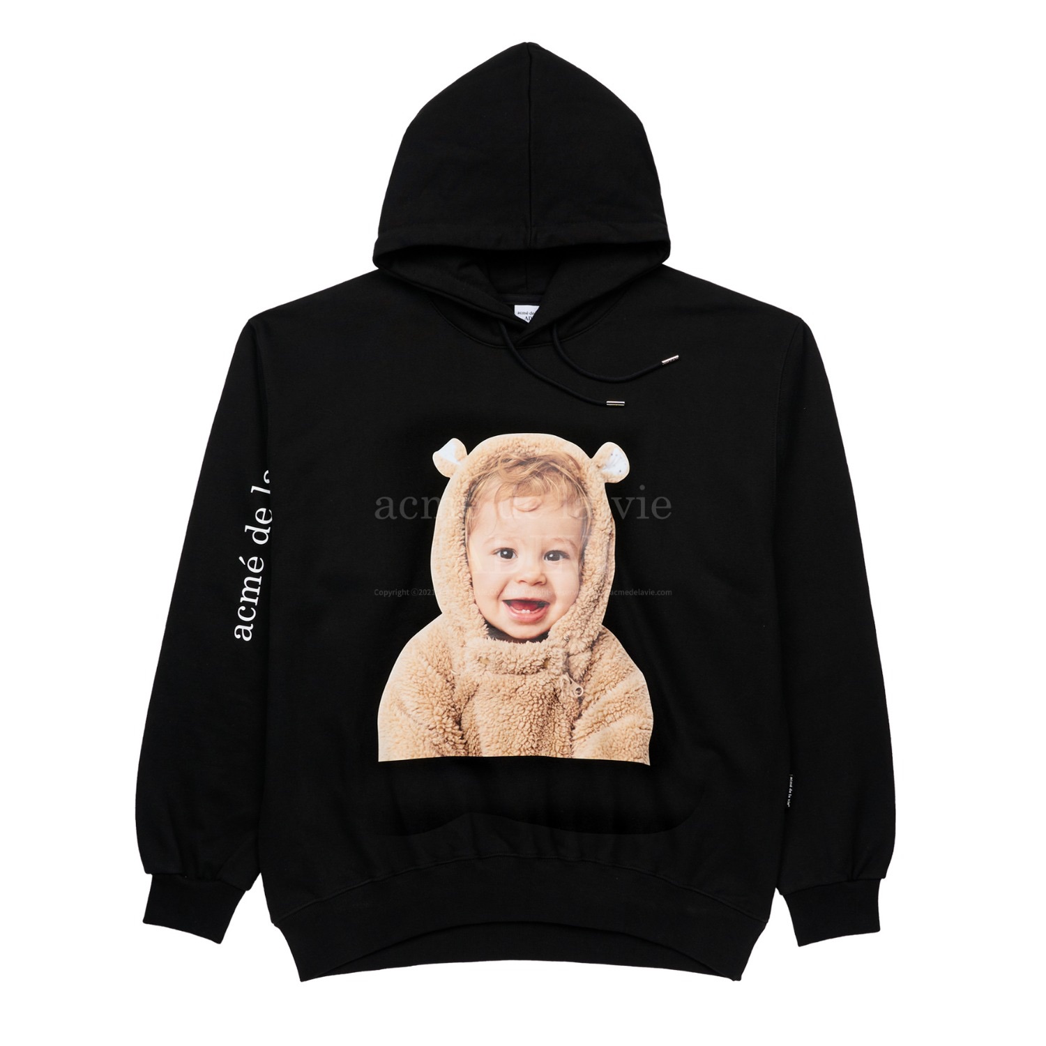 acmé de la vie ADLV FW22 Black Cartoon Toy Print Pullover Unisex Sweatshirt 22FW-HDBKBF-BRD