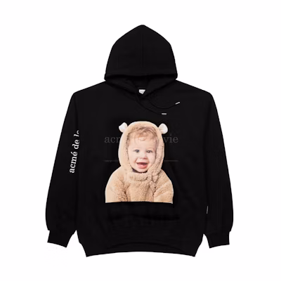 acmé de la vie ADLV FW22 Black Cartoon Toy Print Pullover Unisex Sweatshirt 22FW-HDBKBF-BRD