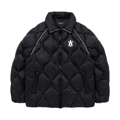 acmé de la vie ADLV FW22 Black Logo Embroidered Zip Collar Jacket Unisex ADLV-22FW-OTLAEQ-BLK
