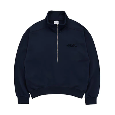 acmé de la vie ADLV FW22 Half-Zip Pullover Sweatshirt Unisex - Deep Blue ADLV-22FW-SWPLAC-OTM