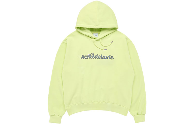 acmé de la vie ADLV FW22 Letter Print Green Hoodie Unisex ADLV-22FW-HDAGFN-LIM