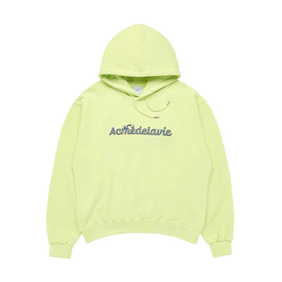 acmé de la vie ADLV FW22 Letter Print Green Hoodie Unisex ADLV-22FW-HDAGFN-LIM
