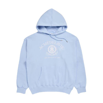 acmé de la vie ADLV FW22 Logo Hoodie Pullover Unisex Blue ADLV-22FW-HDLLRA-SBL