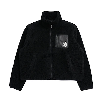 acmé de la vie ADLV FW22 Logo Zip Pocket Long Sleeve Jacket Unisex Black ADLV-22FW-JKLAEB-BLK