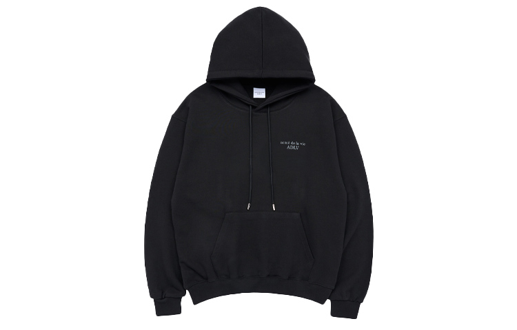 acmé de la vie ADLV FW22 Oversized Letter Print Hoodie Unisex Black ADLV-23SS-HDLBSN-BLK