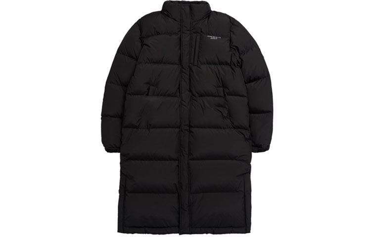 acmé de la vie ADLV FW22 Quilted Logo Detachable Hood Jacket Black Unisex Loose Fit ADLV-22FW-OTLBAL-BLK