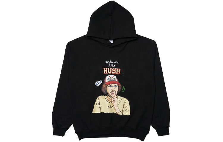 acmé de la vie ADLV Gesture Graphic Letter Hoodie Black Unisex ADLV-21FW-HDAHUS-BLK