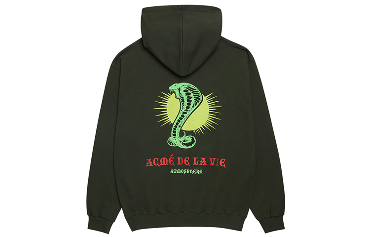 acmé de la vie/ADLV Glow-in-the-Dark Snake Graphic Hoodie Unisex Green ADLV-19FW-HDGTCB-KKI
